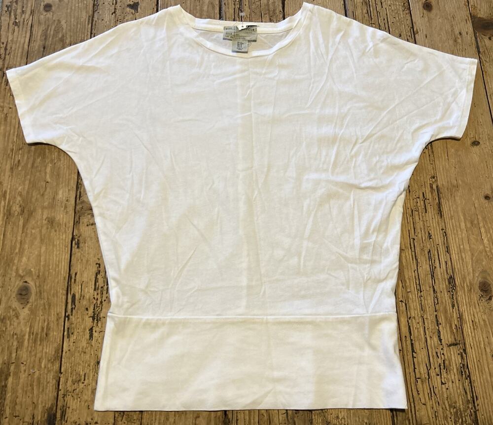 500 Denim Madison Cinqcent Women’s Size S White Shirt NWOT